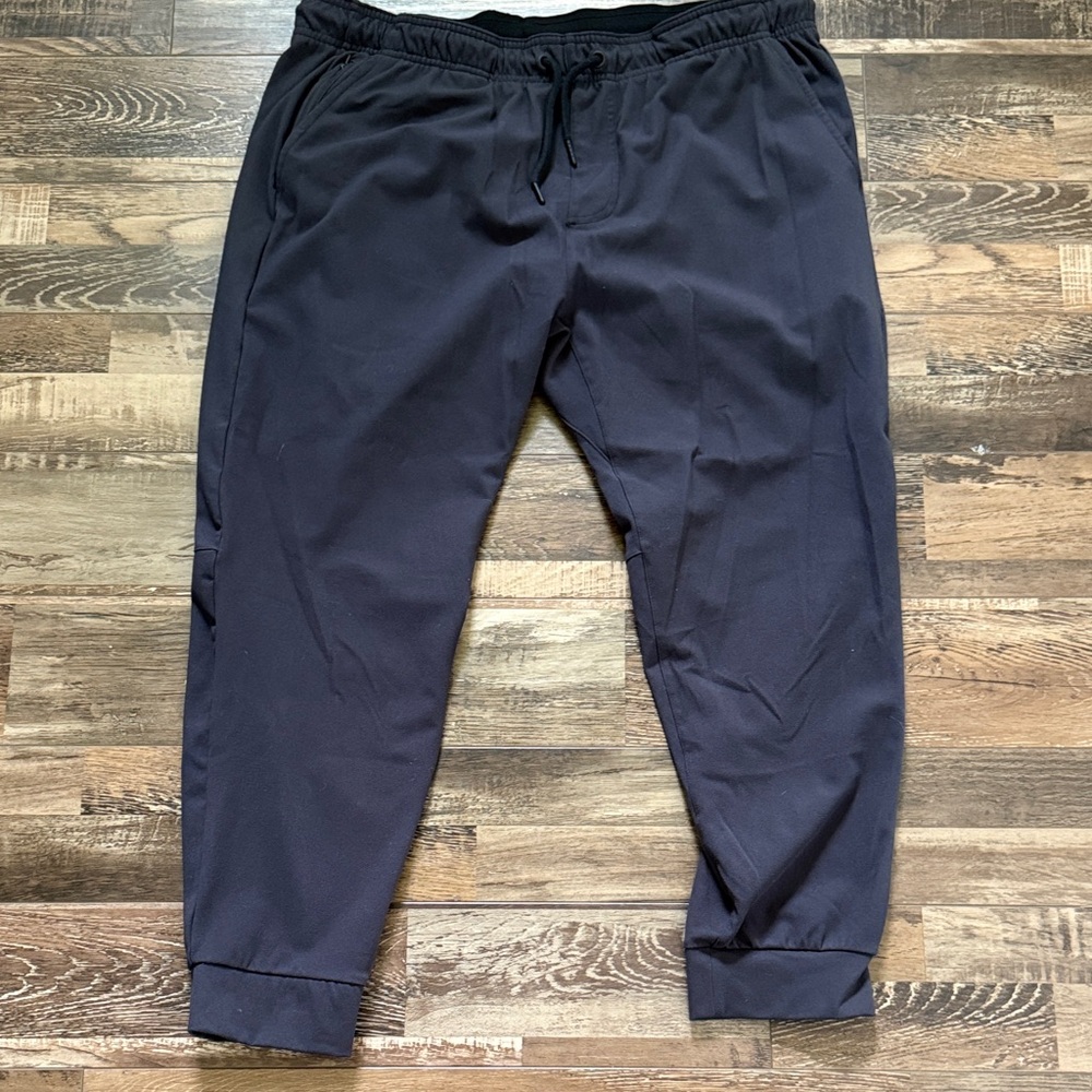 Men's‎ black  Athletic Jogger Pants with Drawstring Waist